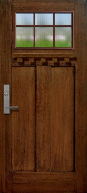 Craftsman 6 Lite Marginal SDL - 6'8” Fiberglass Door