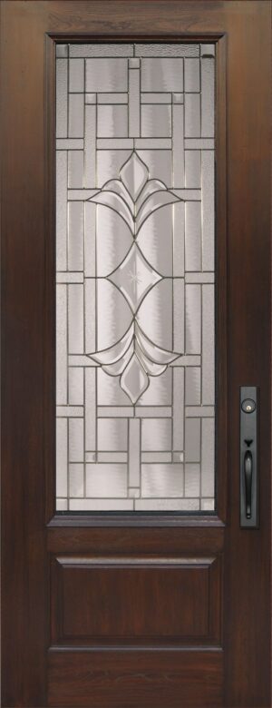 3/4 Lite Marsala - 8’0” Fiberglass Door