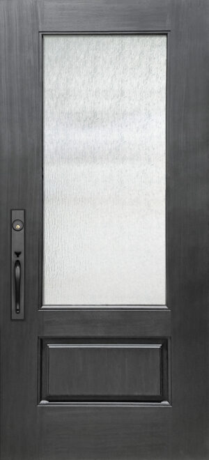 3/4 Lite Flush Glazed - 6'8” Fiberglass Door
