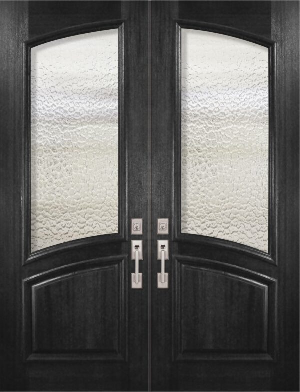 arch lite double with raised moulding   80 wood door 2
