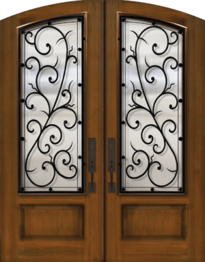 Arch Top Double BellagioTM - 8'0” Fiberglass Door
