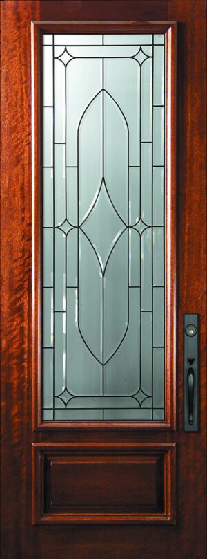 Decorative Glass Wood Doors