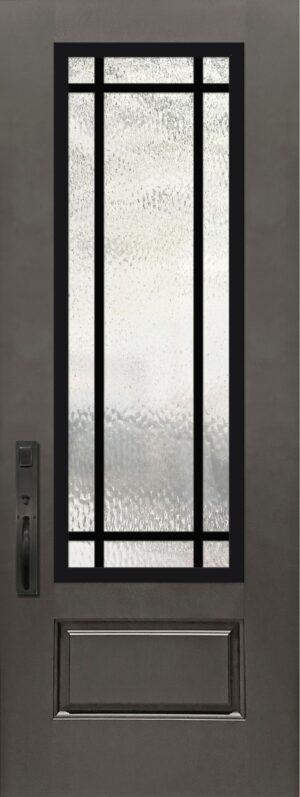 9 Lite 3/4 Aluminum SDL - 8'0” Fiberglass Door
