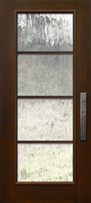 Full Lite SDL 4 Lite Horizontal - 6'8” Fiberglass Door