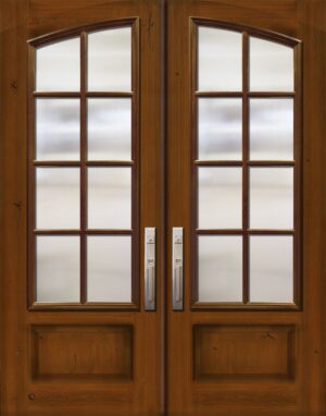 Square Top Arch Double 8 Lite SDL - 8'0” Fiberglass Door