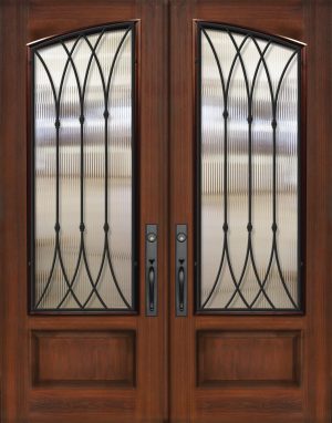 Square Top Arch Double Warwick® - 8'0” Fiberglass Door