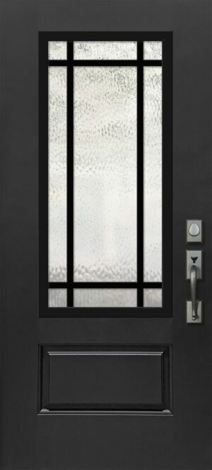 9 Lite 3/4 Aluminum SDL - 6'8” Fiberglass Door