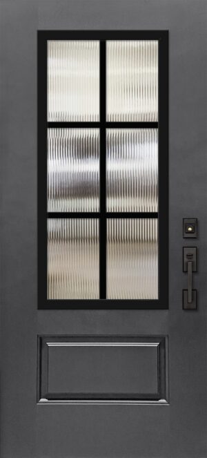 6 Lite 3/4 Aluminum SDL - 6'8” Fiberglass Door