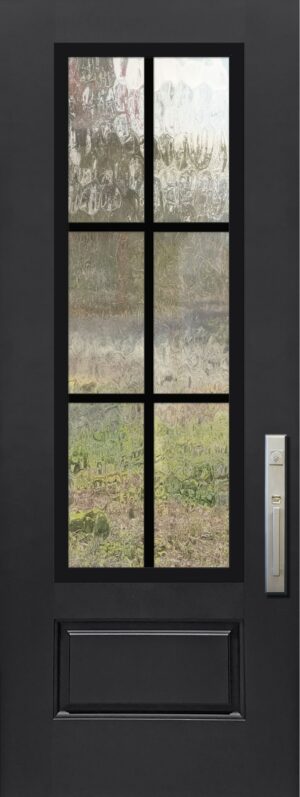 6 Lite 3/4 Aluminum SDL - 8'0” Fiberglass Door