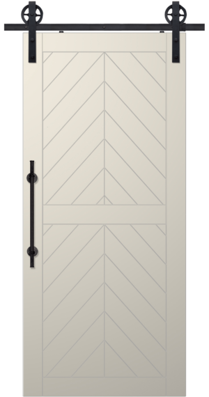 2 Panel Chevron - 6'8"-9'0" Barn Door