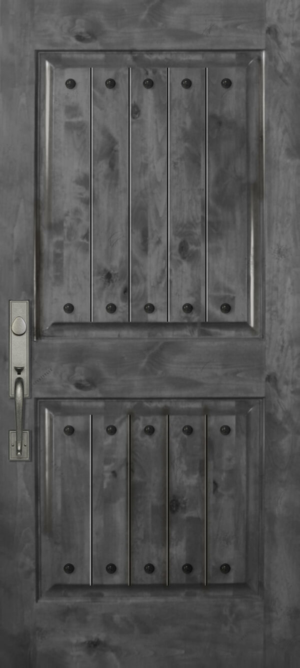 2 panel with clavos   68 wood door