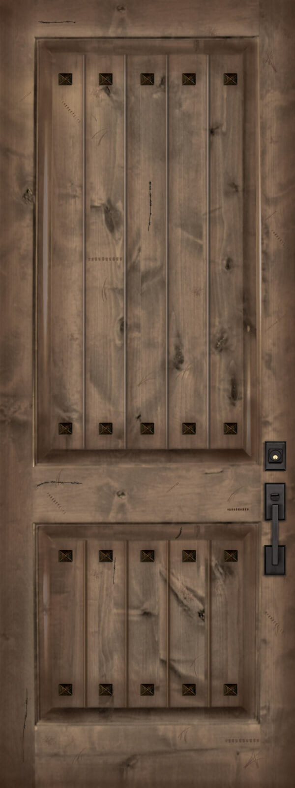 2 panel with clavos   80 wood door