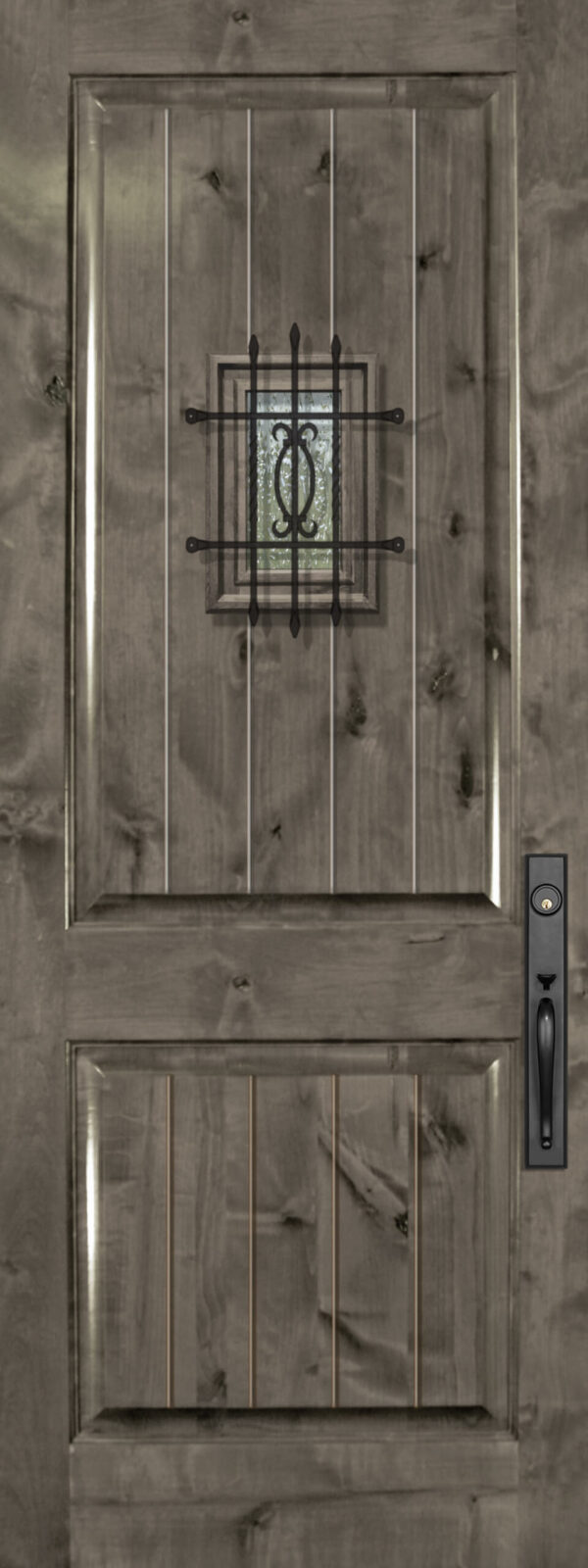 2 panel with speakeasy   80 wood door