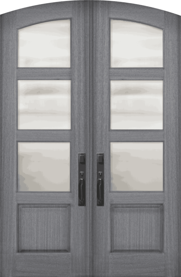 3 lite tdl arch top continental   80 wood door 1