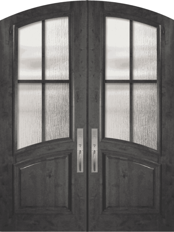4 lite sdl arch top rail double   80 wood door 1