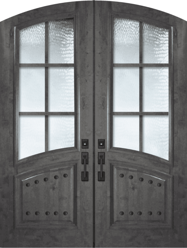 6 lite sdl arch top rail double   80 wood door 2