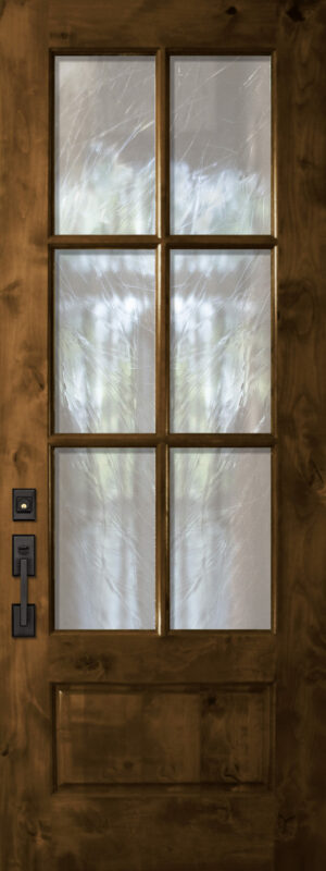 6 Lite TDL Knotty Alder - 8'0" Wood Door