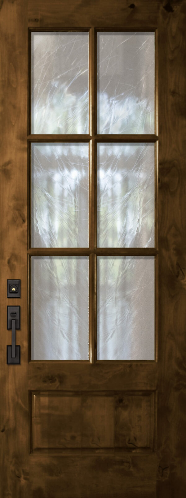 6 lite tdl knotty alder   80 wood door