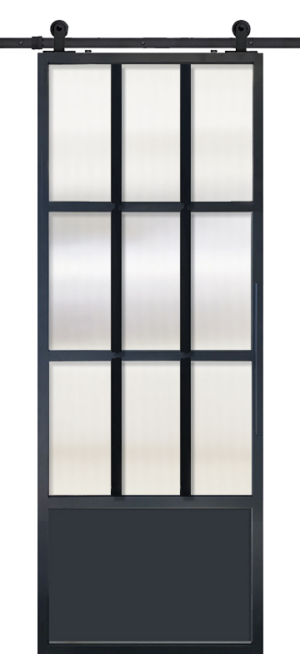 9 Lite/1 Panel - 7'0"-8'0" Barn Door