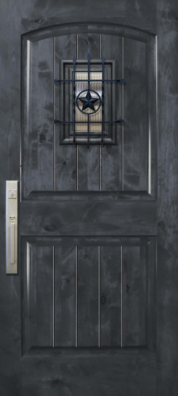 arch 2 panel wspeakeasy   68 wood door
