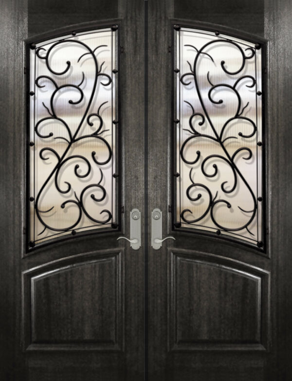 arch lite double bellagio   80 wood door