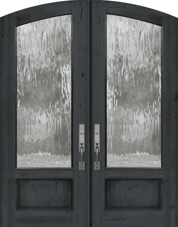 arch top double   80 wood door