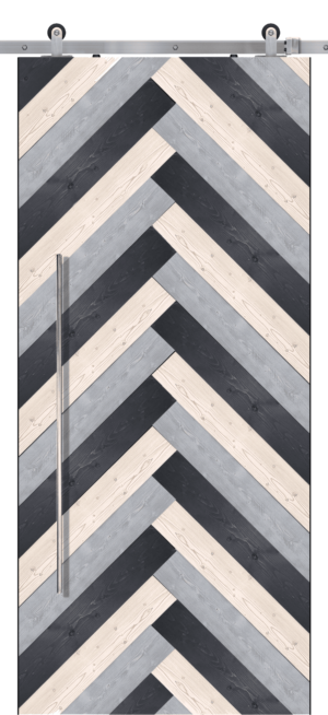 Chevron 2 - 6'8"-8'0" Barn Door