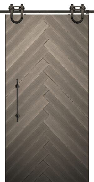 Chevron 4 Riverwood - 6'8"-8'0" Barn Door