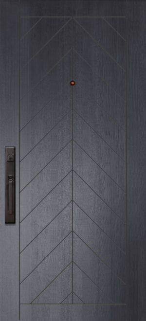 Chevron - 6'8" Wood Door