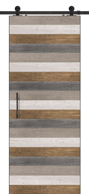 Horizontal 3 - 6'8"-8'0" Barn Door