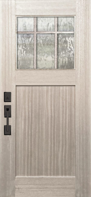 Marginal 6 Lite SDL 1 Panel - 6'8" Wood Door