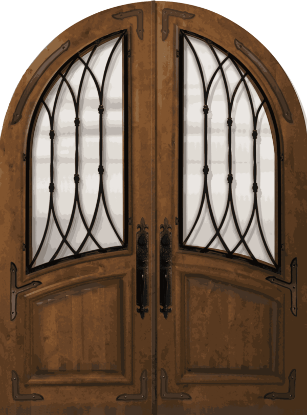 round top double warwick   80 wood door 6