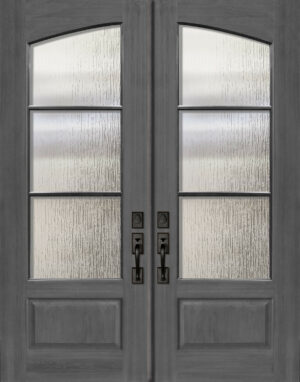 Square Top Arch Double 3 Lite SDL - 8'0" Wood Door
