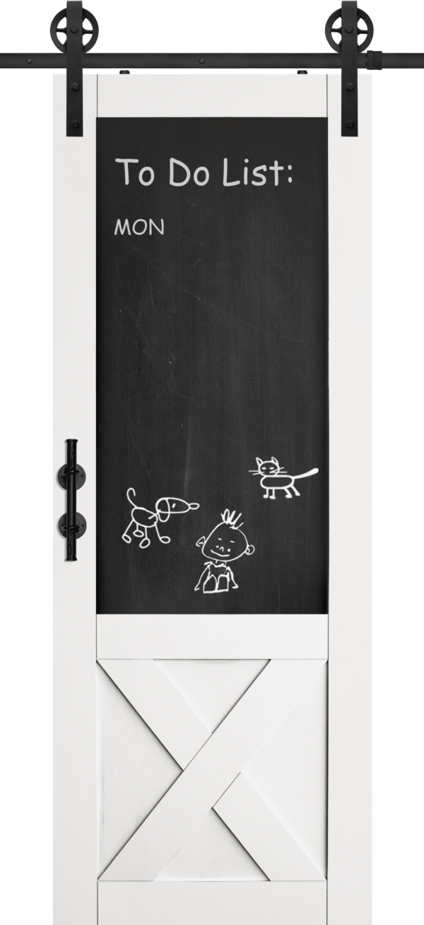 x blackboard    6 8 90   barn door