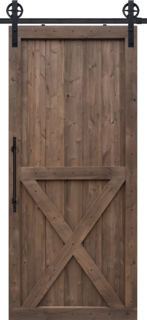 X Two Panel - 6'8"-8'0" Barn Door